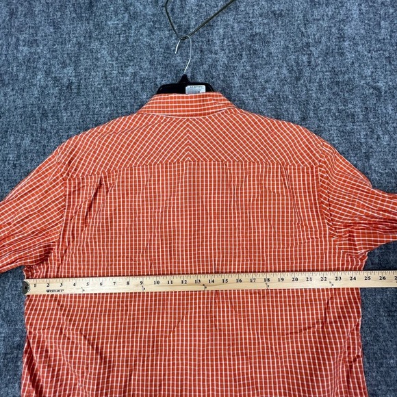 Banana Republic Shirt Mens Large Relaxed Fit Button Front Business Casual Orange - Picture 7 of 10